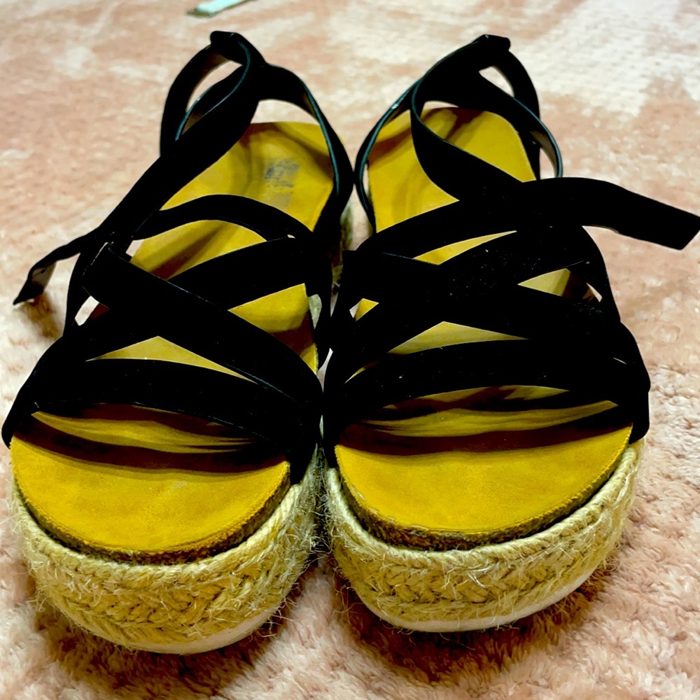 Charlotte Russe Black platform sandals